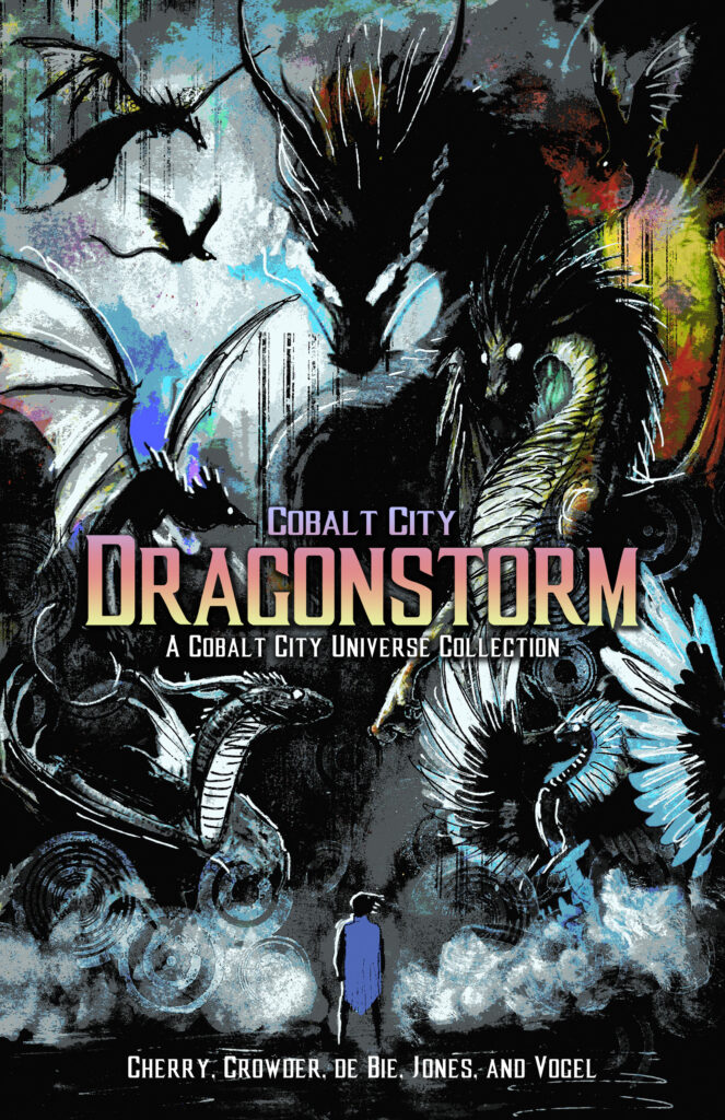 Cover art for Cobalt City Dragonstorm.